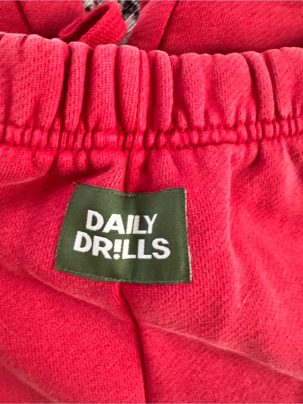 Daily Drills Red Wide-Leg Sweatpants with Elastic Waist XS/S New